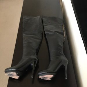 Charles Jourdan Over the Knee Leather Boots